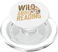 Lecture Tshirt Bookworm Reader Kids Library School Lire PopSockets PopGrip pour MagSafe