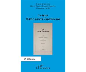 Lectures d'Ainsi parlait Zarathoustra - Olivier Agard - L'harmattan - broché - Etude