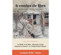 Lectures de l'été Spécial 6e - Contes de fées (Édition annotée): 6 contes de fées de Beaumont, Grimm et Andersen annotés pour les lectures d'été - carnet de lecture, questions, lexique