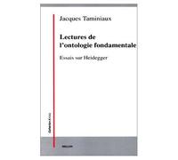 Lectures De L'ontologie Fondamentale - Essais Sur Heidegger