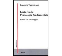 Lectures De L'ontologie Fondamentale - Essais Sur Heidegger