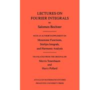 Lectures on Fourier Integrals. (AM-42) (Annals of Mathematics Studies)