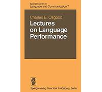Lectures On Language Performance