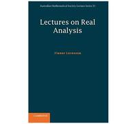Lectures on Real Analysis - Finnur University of Adelaide Larusson - Cambridge University Press - Livre en Anglais - Hardback Finnur University of Adelaide LarussonFinnur University of Adelaide Laruss