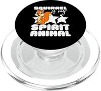 L'écureuil est Mon Animal Spirituel, Dessin animé Kawaii, écureuils drôles PopSockets PopGrip pour MagSafe