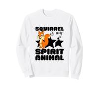 L'écureuil est Mon Animal Spirituel, Dessin animé Kawaii, écureuils drôles Sweatshirt