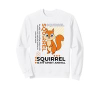 L'écureuil est Mon Animal Spirituel, Dessin animé Kawaii, écureuils drôles Sweatshirt