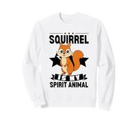 L'écureuil est Mon Animal Spirituel, Dessin animé Kawaii, écureuils drôles Sweatshirt