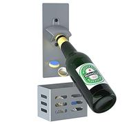 LEcylankEr Magnétique Décapsuleur Mural Biere avec Cap Catcher | Décapsuleur en Acier Inoxydable pour Réfrigérateur de Cuisine, Idee Cadeau Homme, Biere Cadeau Noel Homme Original