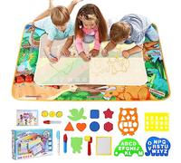 LEcylankEr Tapis Dessin Eau Enfant 120 x 90cm (Dinosaure) | Aqua Doodle Matte Aqua Tapis de Dessin Adapté Jeux pour Enfants 1 2 3 4 5 6 7 Ans