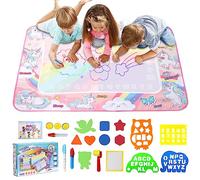 LEcylankEr Tapis Dessin Eau Enfant 120 x 90cm (Licorne) | Aqua Doodle Matte Aqua Tapis de Dessin Adapté Jeux pour Enfants 1 2 3 4 5 6 7 Ans