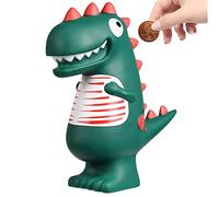 LEcylankEr Tirelire Enfant Dinosaure Tirelire Originale Vert T-Rex Dinosaure Tirelire Enfant Garcon, Décoration de Chambre, Cadeau pour Garçon ou Fille (Petit)
