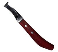 LeCzar Couteau à sabot long manche rouge avec crochet rhinocéros pour droitier