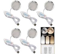 LED 001 trois couleurs pour Bambu Lab Makerworld Kit d'ampoules impression 3D Pièces de rechange 5 V Alimentation USB Lumière chaude 3000 K (5PCS)