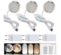 LED 001 trois couleurs pour Bambu Lab Makerworld Kit d'ampoules impression 3D Pièces de rechange 5 V Alimentation USB Lumière chaude 3000 K (3PCS+USB chargeur)