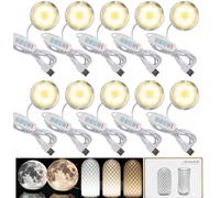 LED 001 trois couleurs pour Bambu Lab Makerworld Kit d'ampoules impression 3D Pièces de rechange 5 V Alimentation USB Lumière chaude 3000 K (10PCS)