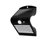 V-TAC Lampe murale LED 1,5 W avec panneau solaire et capteur – Noir