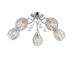 LED 20 watt plafonnier cristal plafonnier éclairage chrome tressée lumière chrome