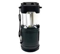LED 2en1 Lampe Torche et Lanterne Pliante - 350L Noir