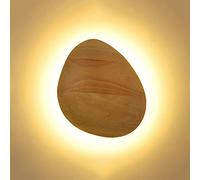 LED 6W Moderne Luminaire Mural Antipoussière Lampe Murale Boîte Bois Applique Murale Light Blanc Chaud pour Intérieur Chambre Bar Hôtel (Source lumineuse incluse)