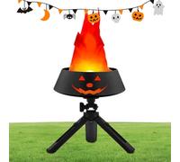 LED a fiamma, fiamma, in carbonio finto fuoco, decorazione per esterni, lanterna da appendere Lampada fiamma di zucca - lampada a fiamma sfarfallante di zucca, ornamenti desktop realistici per festiva