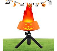 LED a fiamma, fiamma, in carbonio finto fuoco, decorazione per esterni, lanterna da appendere Lampada fiamma di zucca - lampada a fiamma sfarfallante di zucca, ornamenti desktop realistici per festiva