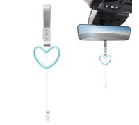LED Ambient Lighting Car - Acrylic, 3.58x3.98x0.55in Heart Shaped LED Pendant Auto Decor Soft Glow | Rearview-Mirror Mounted Interior Neon Car Light, Automotive Mood Accessory for Cars, SUV, RV