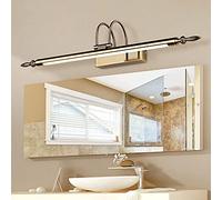 Led Américain Miroir Lumière Imperméable Salle Den Miroir Armoire Lampe Toilette 180 ° Rotation Mur Lumière Anti Brouillard Maquillage Lumière/Bronze 66Cm