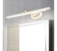 Led American Mirror Light Retro Bathroom Mirror Cabinet Lamp En Cuivre Make-Up Light Imperméable 180 ° Rotation Wall Light Pour La Maison, L'Hôtel/White 51Cm