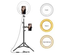 LED Anneau Lumière Photographique Selfie avec Support pour Smartphone Youtube maquillage vidéo Studio Trépied Anneau Lumière