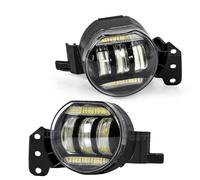 LED antibrouillard Ensemble Phares Antibrouillard DRL LED Lentille Blanche, Yeux D'ange, Accessoires Halogènes Pour BMW E60 E90 E63 E46 323i 325i 525i, 12V