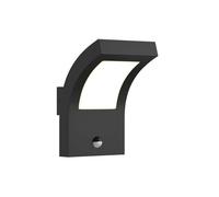 LED Applique extérieure Advik (Moderne) en Noir Aluminium (1 lampe,à), pour mur extérieur/façade de maison terrasse und balcon
