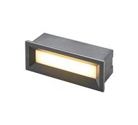 LED Applique extérieure Lachlain (Moderne) en Noir Aluminium (1 lampe,à), encastrable pour l’extérieur, applique mur extérieur/mur de la maison, terrasse & balcon