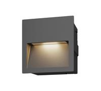 LED Applique extérieure Loya (Moderne) en Noir Aluminium (1 lampe,à), encastrable pour l’extérieur, applique mur extérieur/mur de la maison, terrasse & balcon