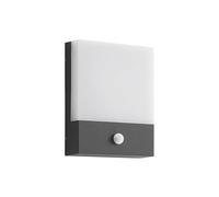 LED Applique extérieure Vanira (Moderne) en Noir Aluminium (1 lampe,à), pour mur extérieur/façade de maison, terrasse und balcon