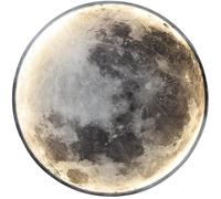 LED Applique Murale Lune avec Télécommande, Lampe Murale Intérieur Dimmable Lampe de Chevet Ronde Acrylique Éclairage Mural ,50 x