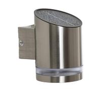 LED Applique Murale Solaire 'Salma' (Moderne) en Gris en Inox (1 lampe,à A+) de Lindby | Lampe Solaire, Borne Lumineuse Exterieur, Eclairage Exterieur Solaire, Eclairage Solaire, Lampe Solaire Jardin