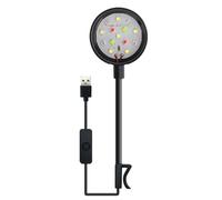 LED Aquarium Clip Light, 360° Rotation Clip On Lamp for Fish Tank Lighting