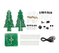 LED Arbre clignotant Kit de montage électronique DIY avec musique intégrée pour étudiants et amateurs d'électronique (C)