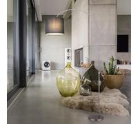 LED Arc Lampadaire Gris la Vie Chambre Support Lampe Tissu Réglable en Hauteur