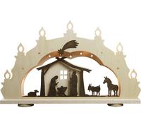 LED Arc Lumineux 7 Pièces Rustique " Naissance de Christ Nature 52,0 x 33,0 x
