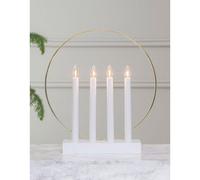 LED Arches Lumières Lustré Rond Blanc 4 X 3W E10 Bougies Extra Chaud Commutateur