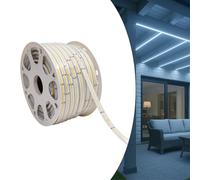 LED ATOMANT 2 Mètres Ruban LED 220V COB, Bandeau Étanche IP67 10W/m, Blanc Froid (6500K) 950LM/m, Coupable 16,5cm, Usage Extérieur, Sans Transformateur, Connecteur Inclus