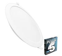 LED ATOMANT 5x Downlight LED Encastrable Découpe 190-205mm 18W Blanc Froid