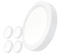 LED ATOMANT Lot de 5 Plafonnier LED Surface Rond 220mm 20W, Couleur Blanc Froid (6500K), 1800 Lumens, Driver inclus