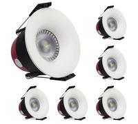LED ATOMANT 6x Downlight LED Encastrable Découpe 70mm 8W CCT IP65