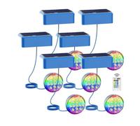 LED ATOMANT 6x Lampes Solaires Piscine 2,6W RGB IP68 sans Installation