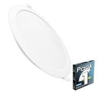 LED ATOMANT Downlight LED Encastrable Découpe 190-205mm 18W Blanc Froid | Diamètre 220mm, 6500K, 1650 lumens, Driver inclus