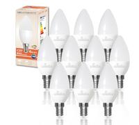 LED ATOMANT Lot de 10 Ampoule LED E14 Bougie C37 6W, Couleur Blanc Neutre, 610 Lumens, Culot fin, Équivalent à 60W traditionnel