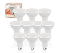 LED ATOMANT Lot de 10 Ampoules LED GU10 8W, Couleur Blanc Chaud (3000K), 800 Lumens, Équivalent à 80W Traditionnel